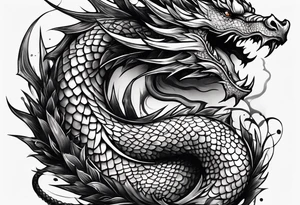 forearm dragon tattoo tattoo idea