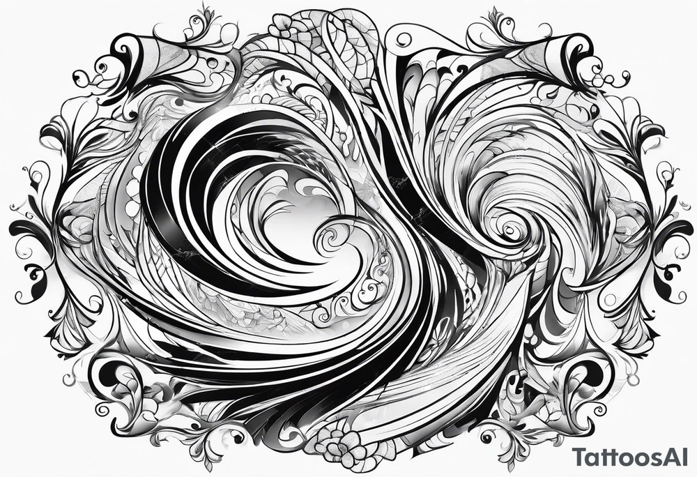 Swirling whirling, sleeve tattoo idea