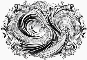 Swirling whirling, sleeve tattoo idea