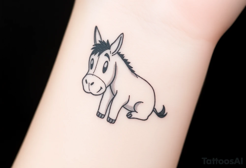Cute Eeyore wrist tattoo tattoo idea