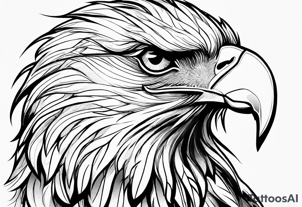 Jesus, looking at me (I am an eagle) and the holy spririt. tattoo idea