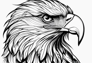 Jesus, looking at me (I am an eagle) and the holy spririt. tattoo idea