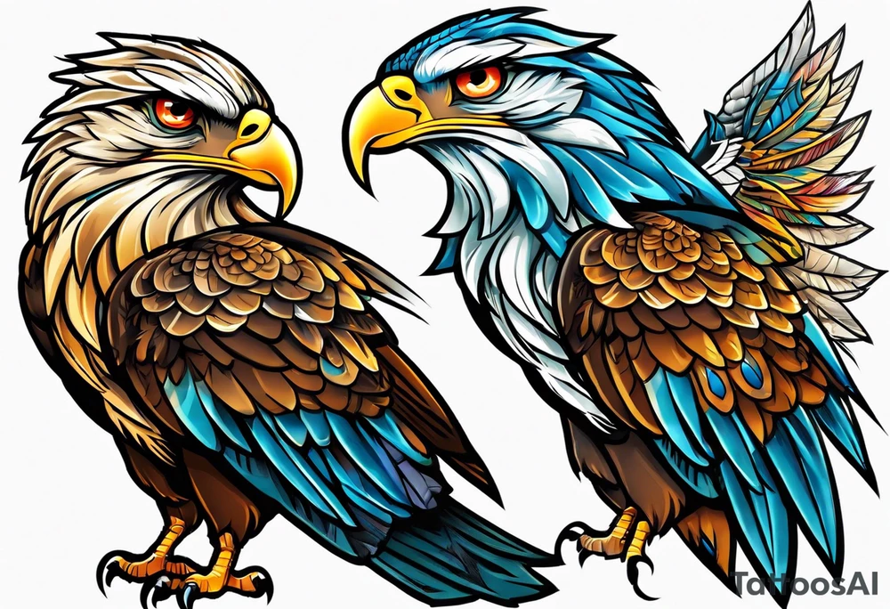 Hawk tuah that thang tattoo idea