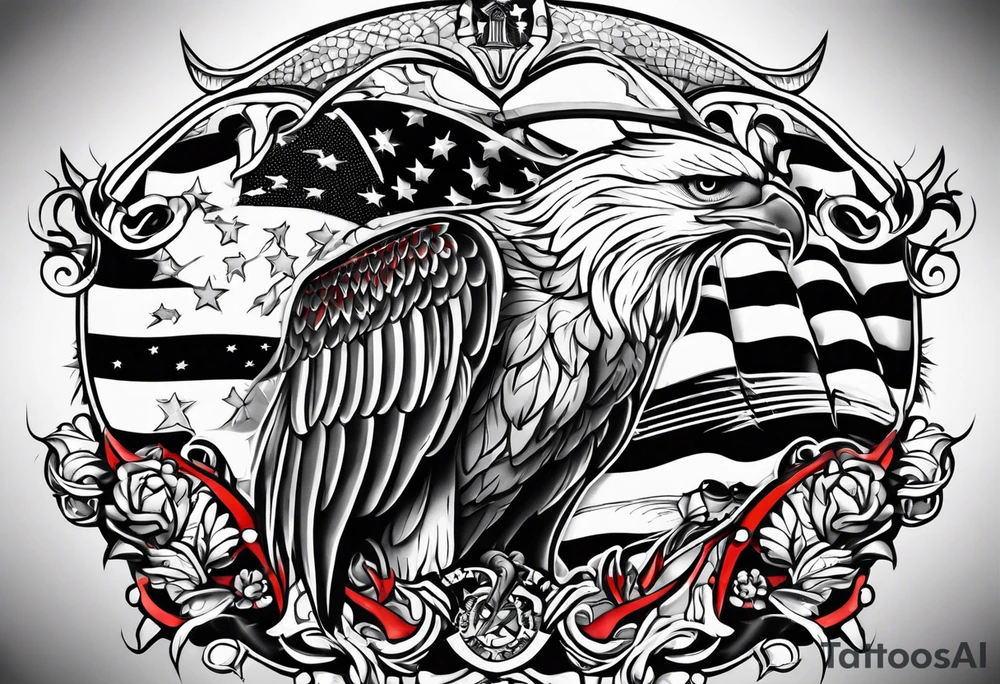 Patriotic tattoo idea