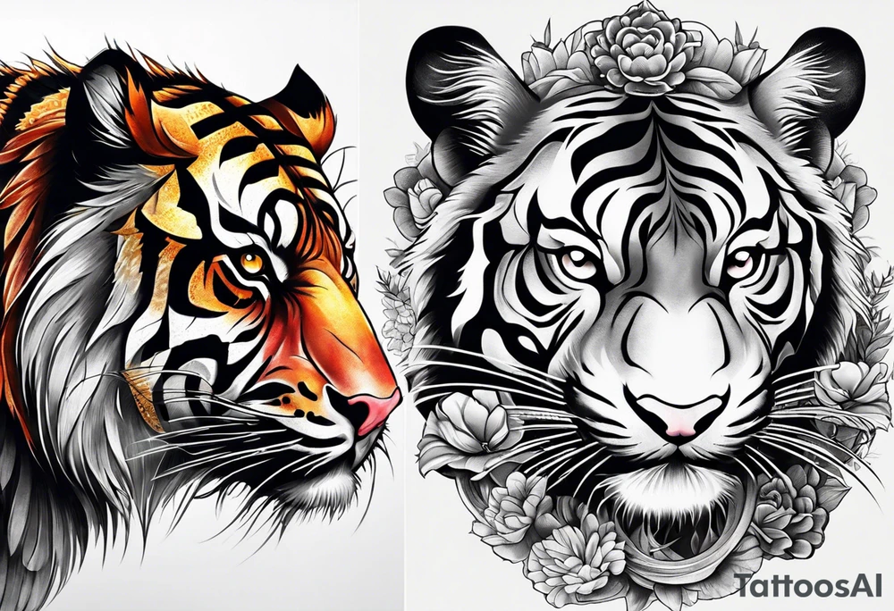 Shoulder tattoo Korean with a Rat, pig, tiger, dog, snake tattoo idea