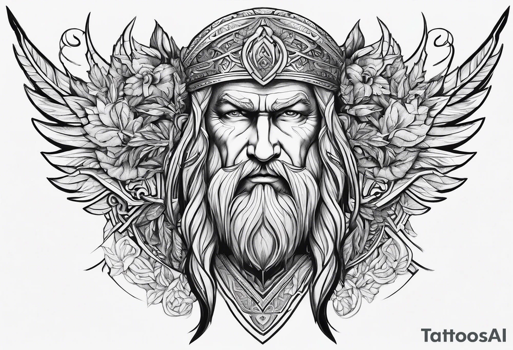 Odin’s face tattoo idea