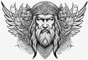 Odin’s face tattoo idea