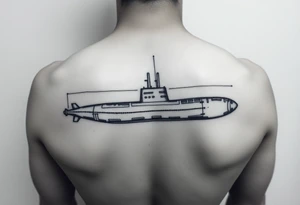 Ohio class submarine in a bottle tattoo idea