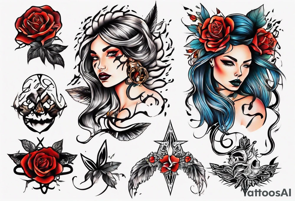 Woman tattoo idea