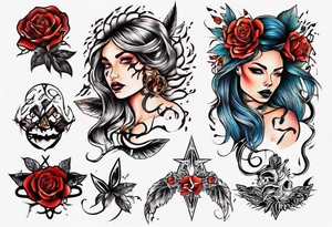 Woman tattoo idea