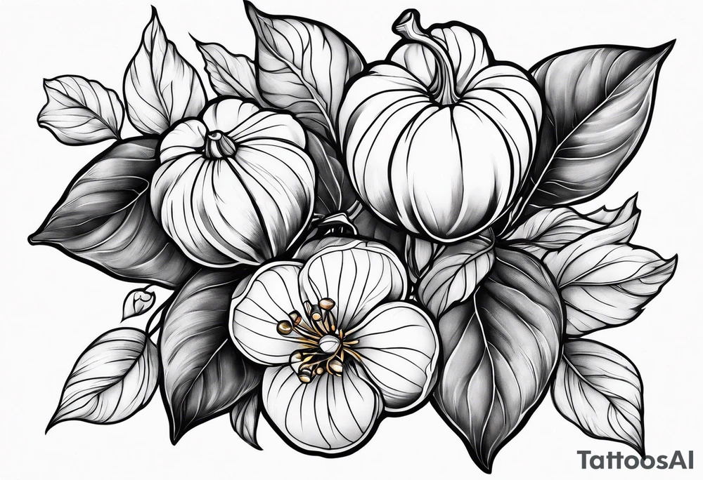 Physalis sleeve tattoo idea