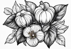 Physalis sleeve tattoo idea