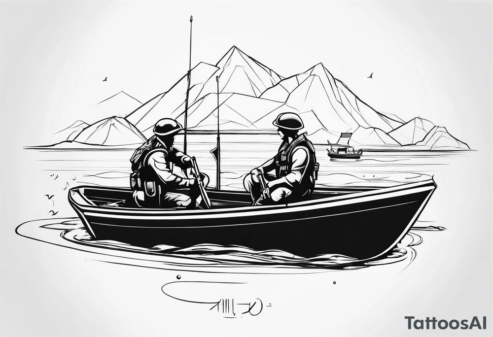 boats, water, father in the army tattoo idea