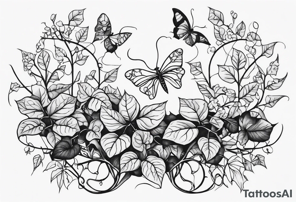 ivy, ants, tattoo idea