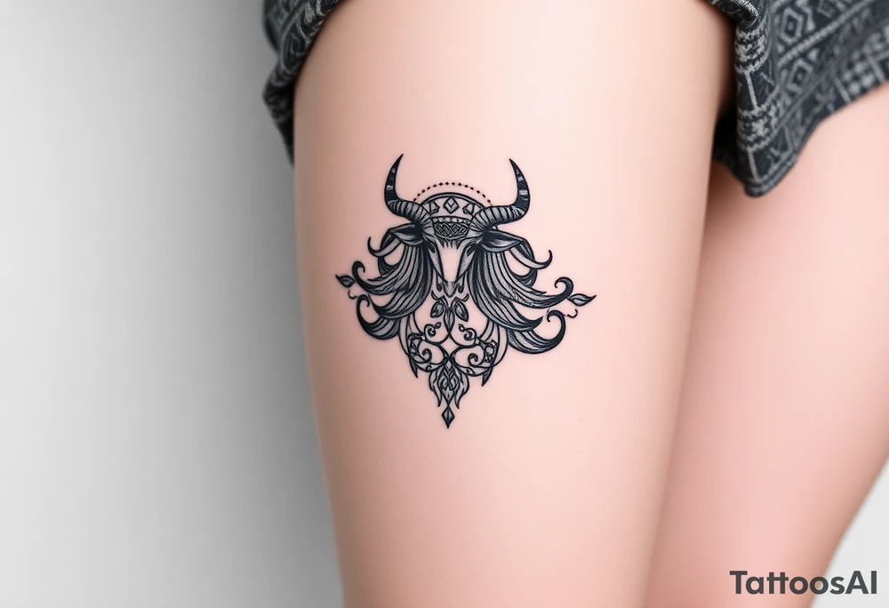 Tarot, the lovers, zodiac, Taurus ,witchy, Norse ,viking, hecate tattoo idea