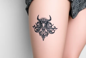 Tarot, the lovers, zodiac, Taurus ,witchy, Norse ,viking, hecate tattoo idea