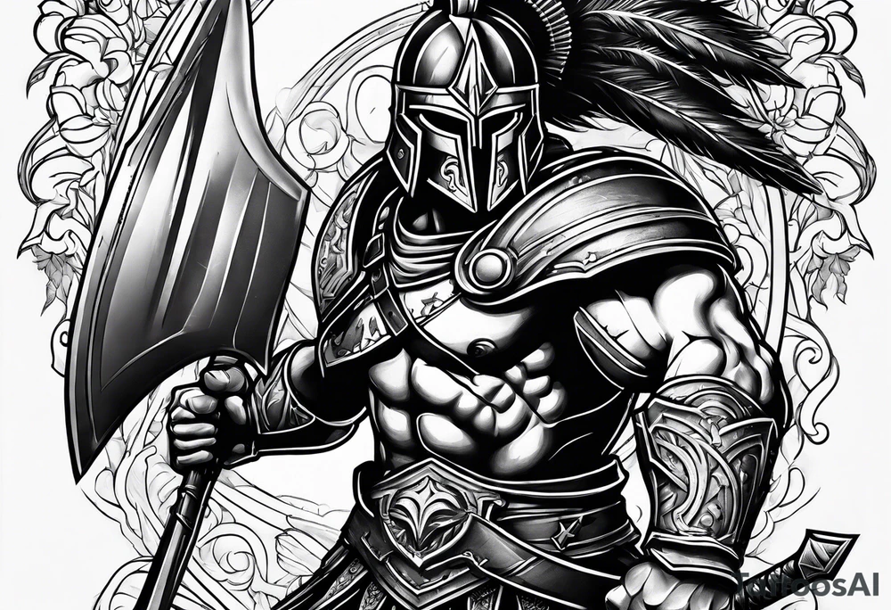 Spartan warriors tattoo idea