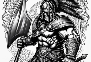 Spartan warriors tattoo idea