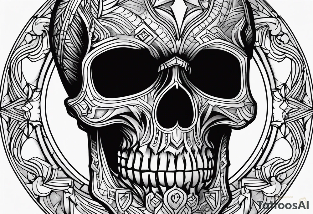 Skull tattoo idea