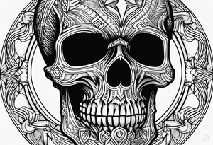 Skull tattoo idea