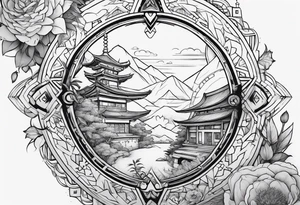 ghibli sleeve tattoo idea