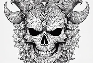Black clover demon tattoo idea