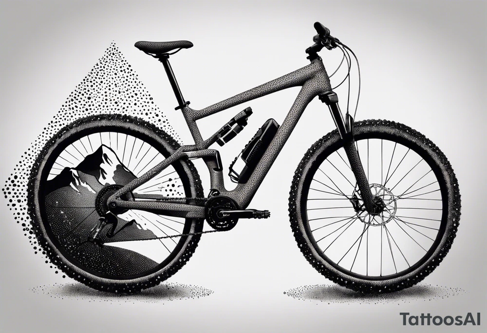 mountain bike tattoo idea