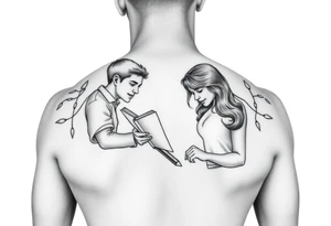 Heather, reading, football, music, mom, wife, son tattoo idea