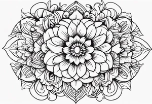 Floral Motif tattoo idea