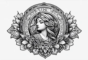 Lucky penny tattoo idea