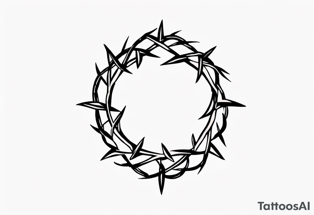 Crown of thorns tattoo idea