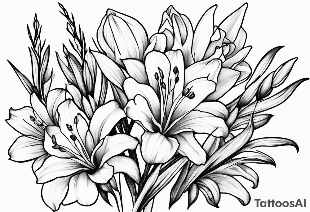 Indian paintbrush 
Snow drop flower
Carnation
Lily of the valley tattoo idea