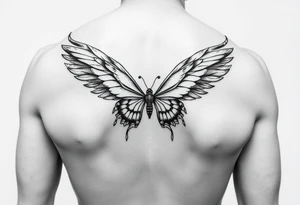 eros and psyche Greek mythology  inspired using angel wings and butterfly wings as core concepts- more illustrative and mythological for arm tattoo tattoo idea