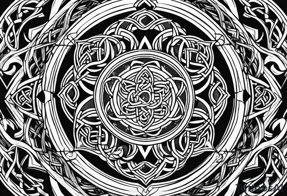 celtic circle tattoo idea