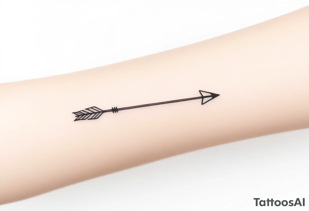 Bow arrow tattoo idea