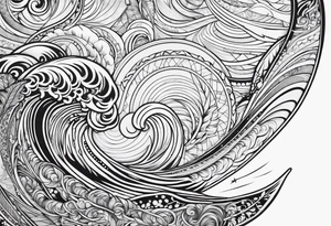 surfboard tattoo idea