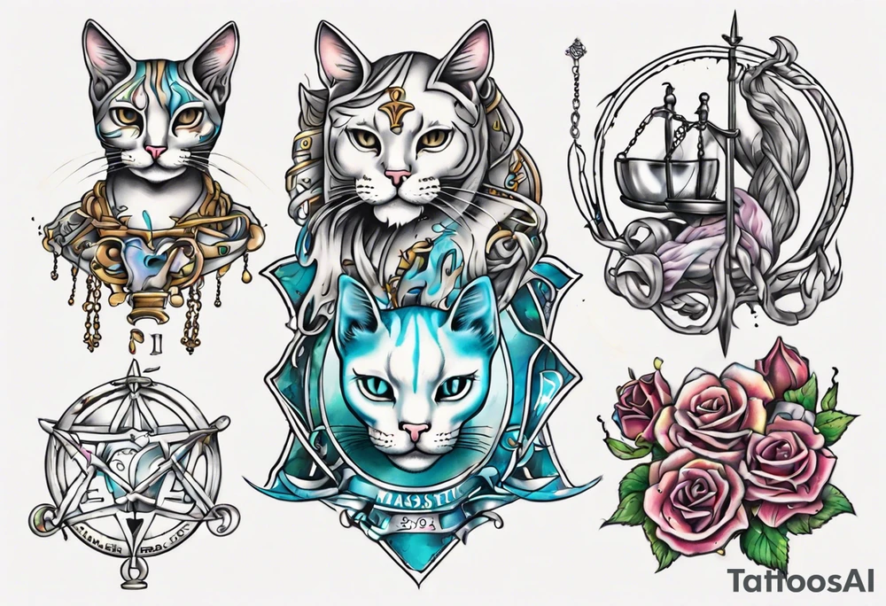 Cat pride Massachusetts libra tattoo idea
