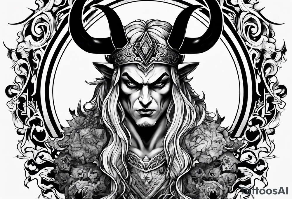 satan tattoo idea