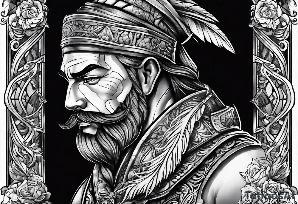 Father protector tattoo idea