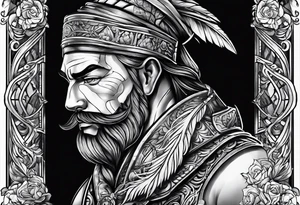 Father protector tattoo idea