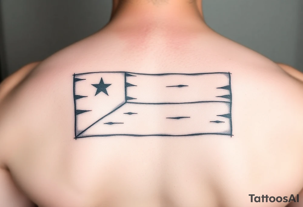Palau flag tattoo idea