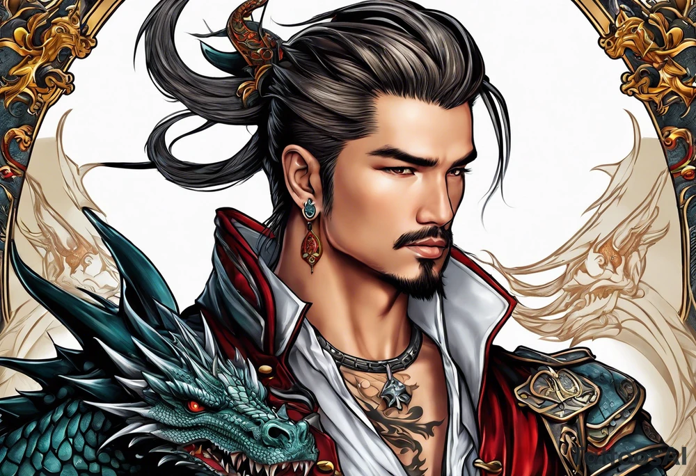dragon rider tattoo idea