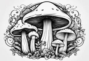 "Graceful Mushrooms" tattoo idea