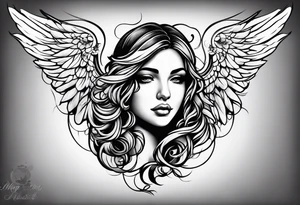 Angel tattoo tattoo idea