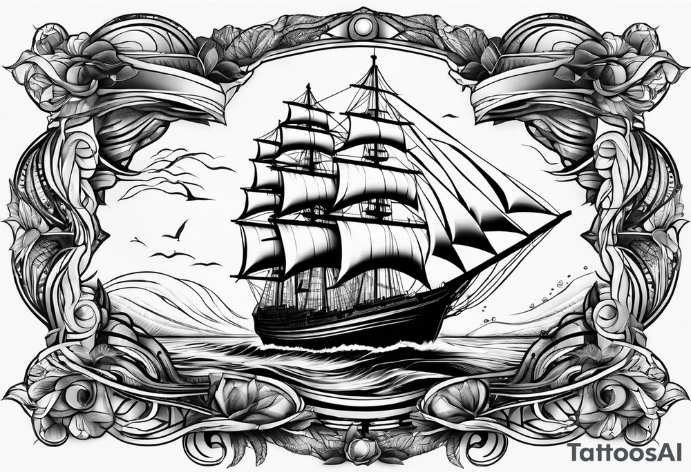 Cal 40 sailboat tattoo idea