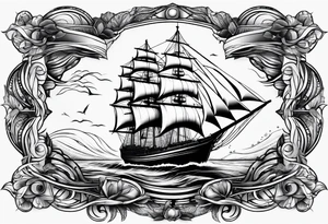 Cal 40 sailboat tattoo idea