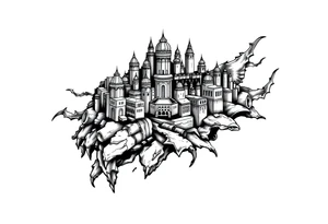 city of 
Atlantis tattoo idea