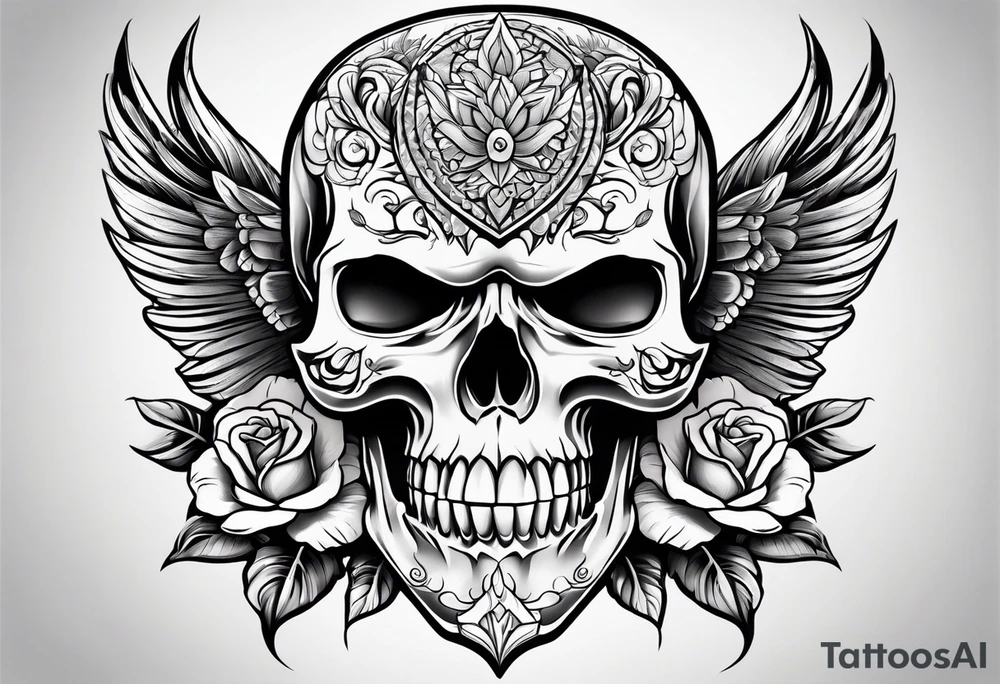 Skull tattoo idea