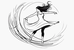 dancing tattoo idea
