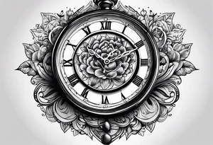 eine Taschenuhr mit kette tattoo idea